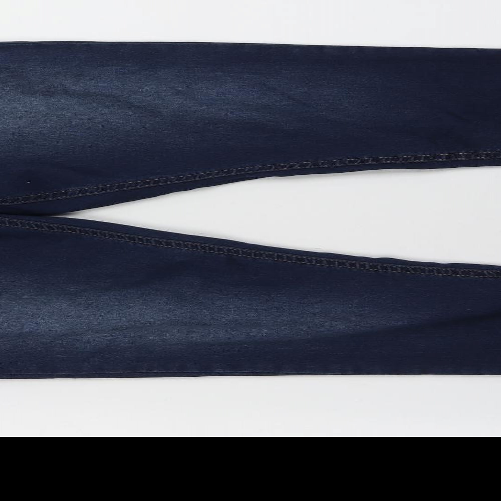 F&F Womens Blue  Cotton Jogger Trousers Size 12 L32 in Regular