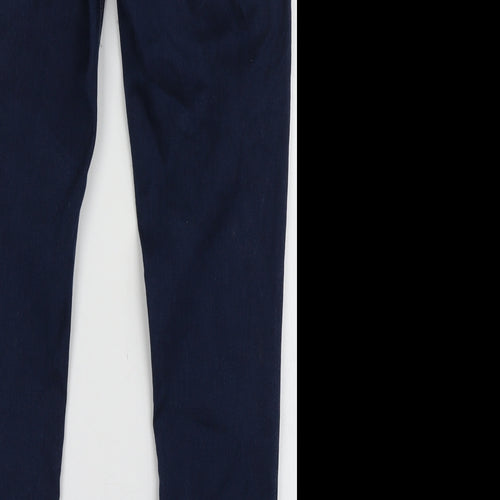 F&F Womens Blue  Cotton Jogger Trousers Size 12 L32 in Regular