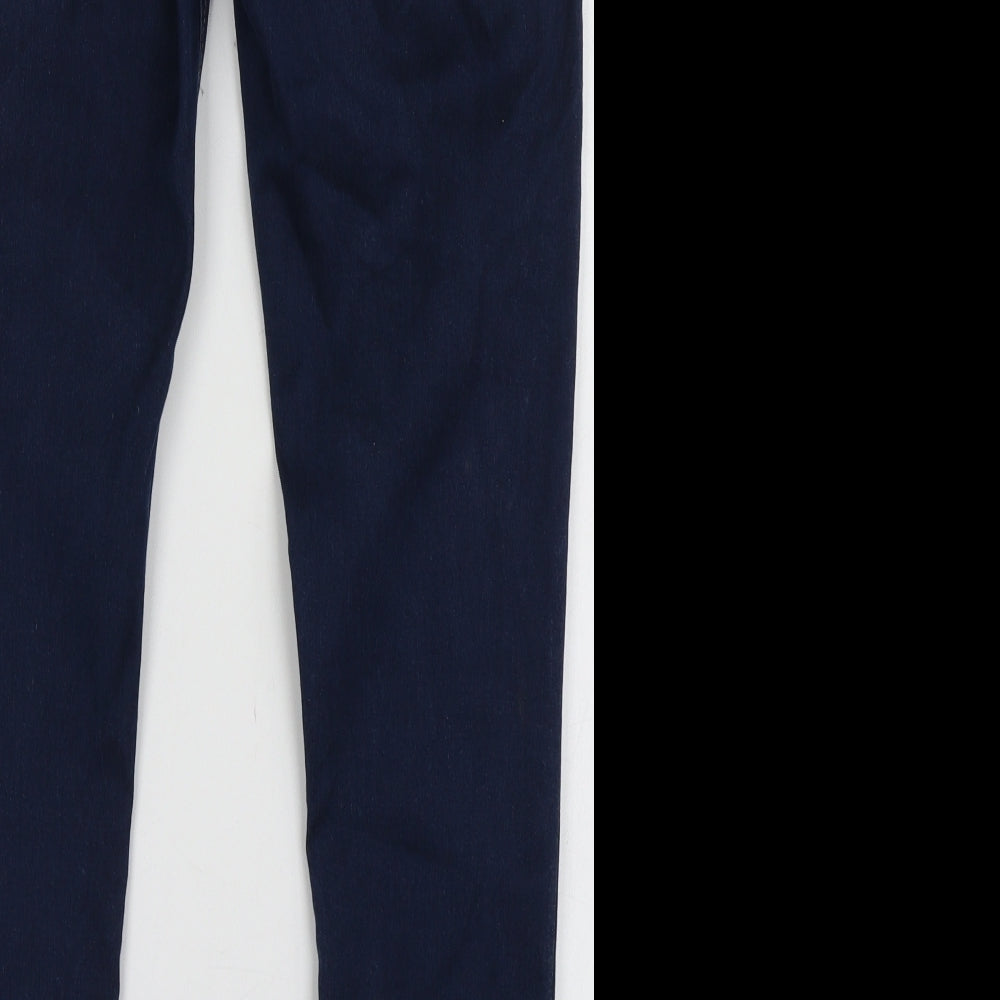 F&F Womens Blue  Cotton Jogger Trousers Size 12 L32 in Regular