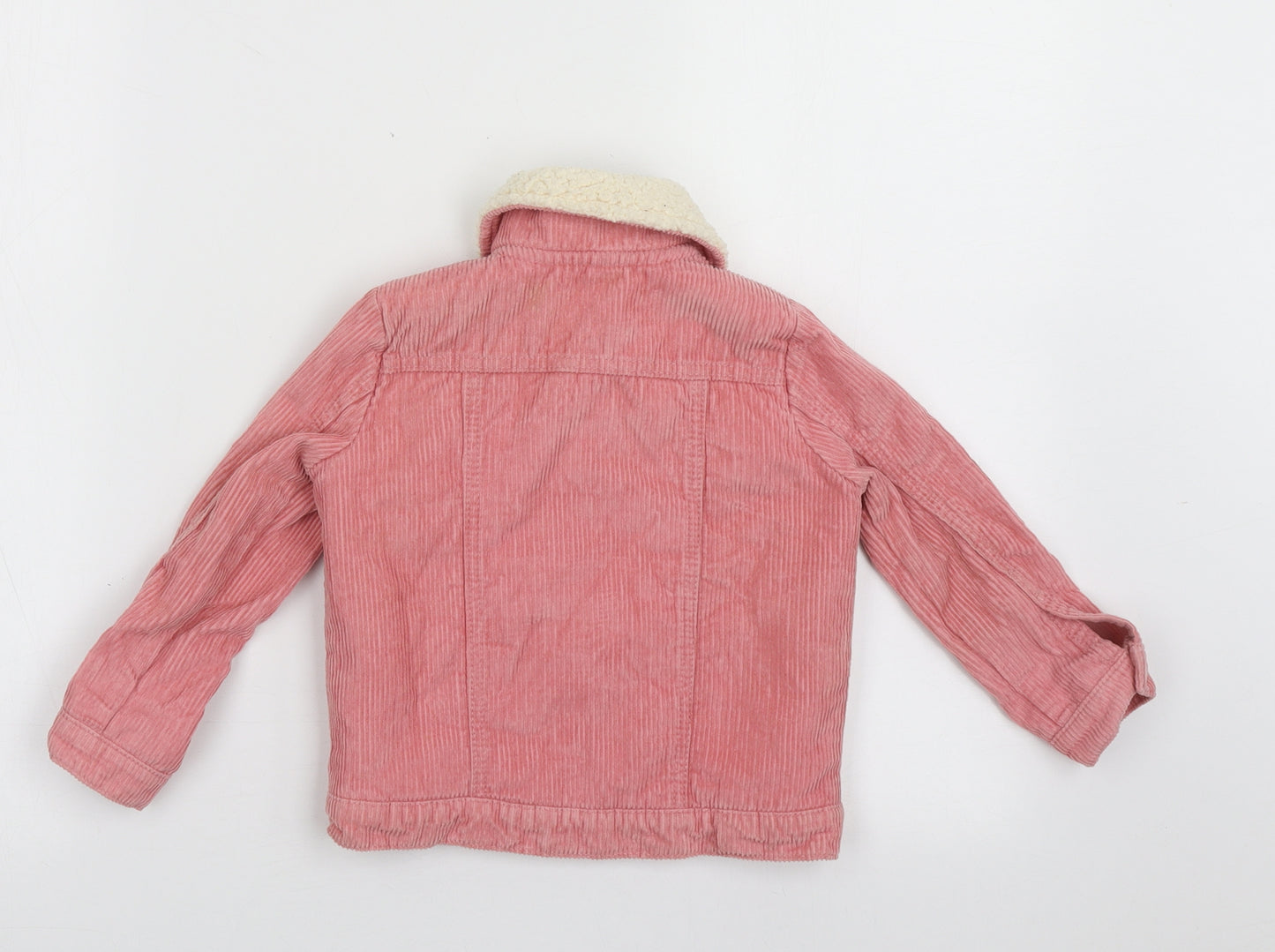sainsburys Girls Pink   Basic Jacket Jacket Size 2-3 Years  Buckle