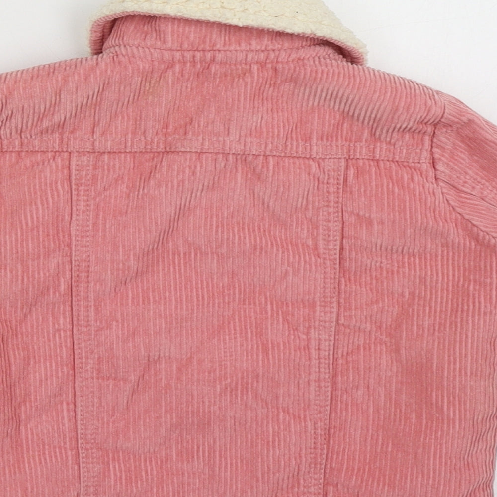 sainsburys Girls Pink   Basic Jacket Jacket Size 2-3 Years  Buckle