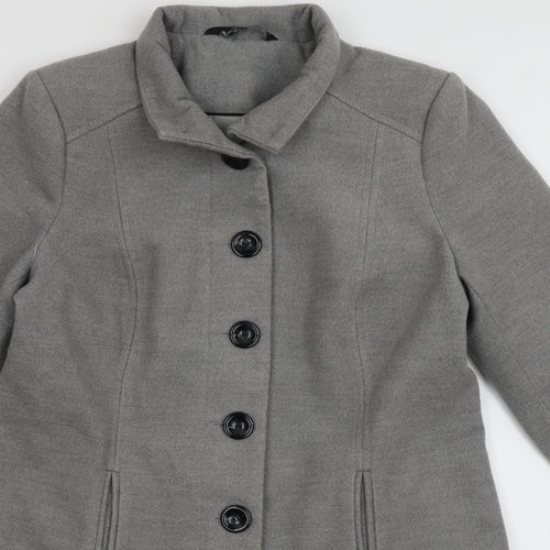 bm collection Womens Grey   Overcoat Coat Size 14  Button