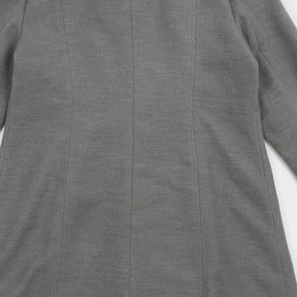 bm collection Womens Grey   Overcoat Coat Size 14  Button