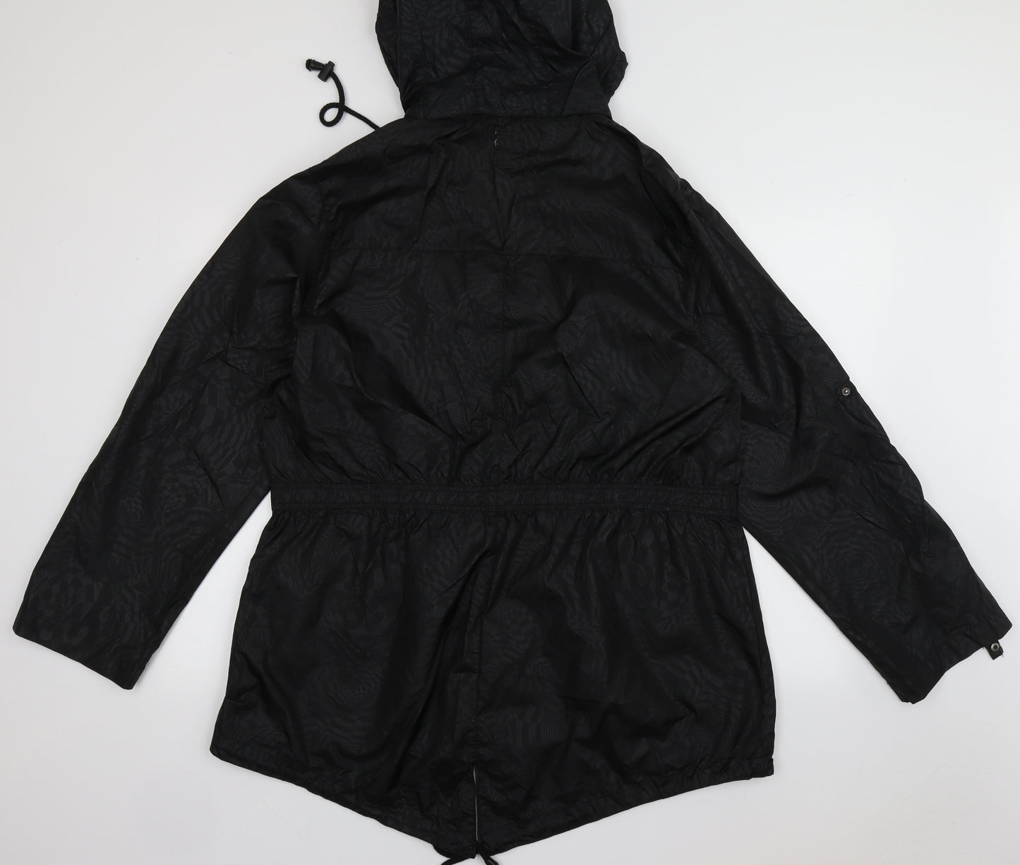 The Rockn Rev Womens Black   Windbreaker Jacket Size 20  Zip