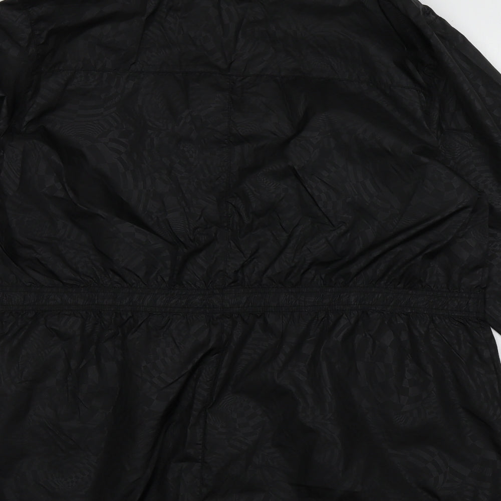 The Rockn Rev Womens Black   Windbreaker Jacket Size 20  Zip