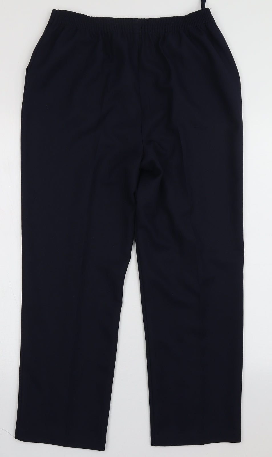 Matalan Womens Blue  Polyester Trousers  Size 12 L28 in Regular