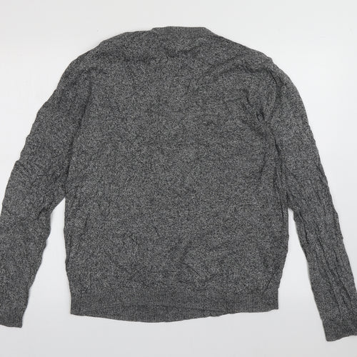 ASOS Mens Grey  Cotton Pullover Sweatshirt Size M