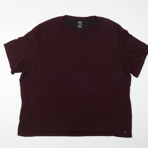 DECATHLON Mens Purple    T-Shirt Size 4XL Crew Neck
