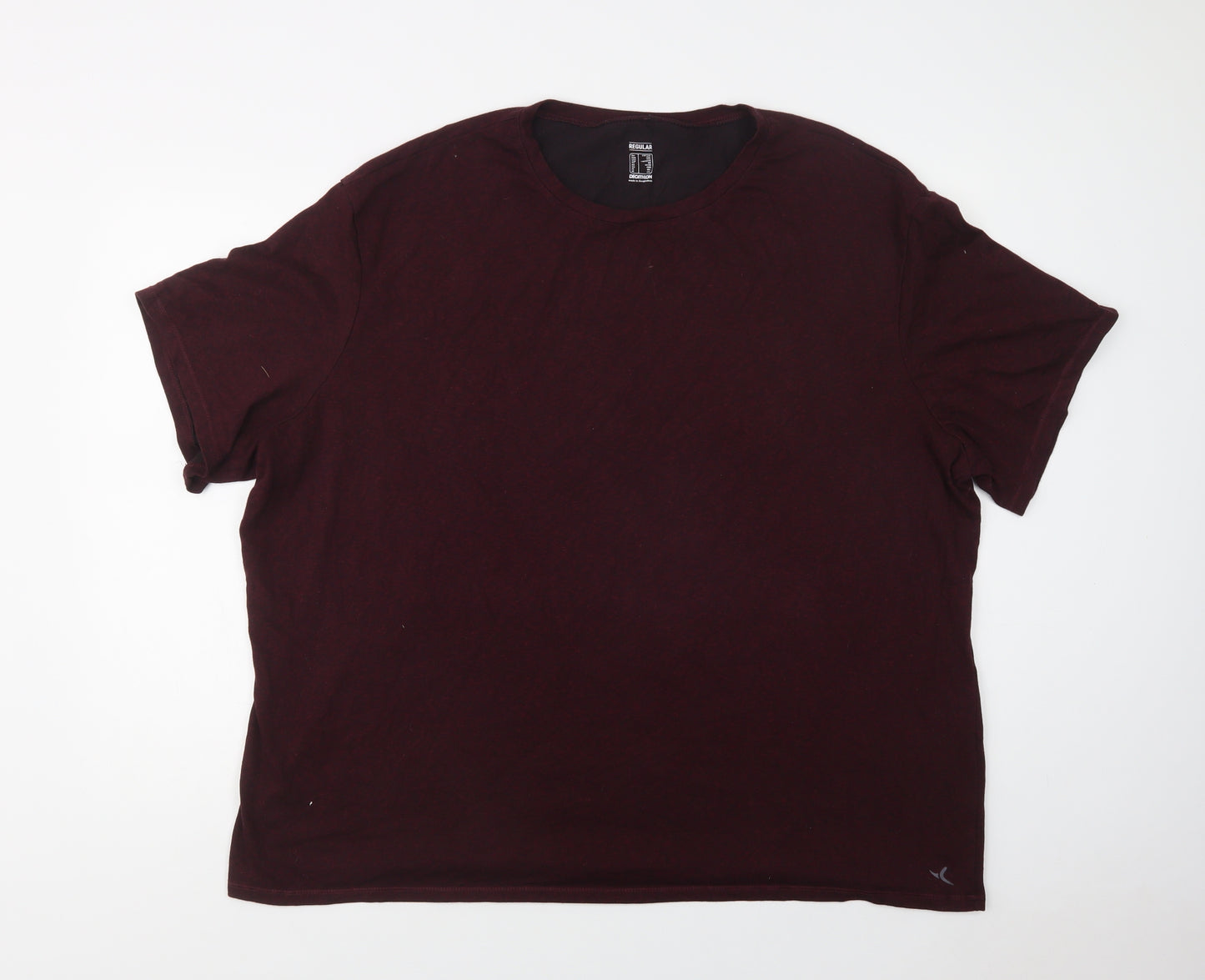 DECATHLON Mens Purple    T-Shirt Size 4XL Crew Neck