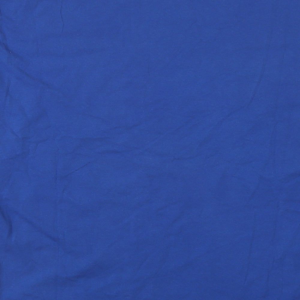 Bench Mens Blue  Cotton  T-Shirt Size L Crew Neck