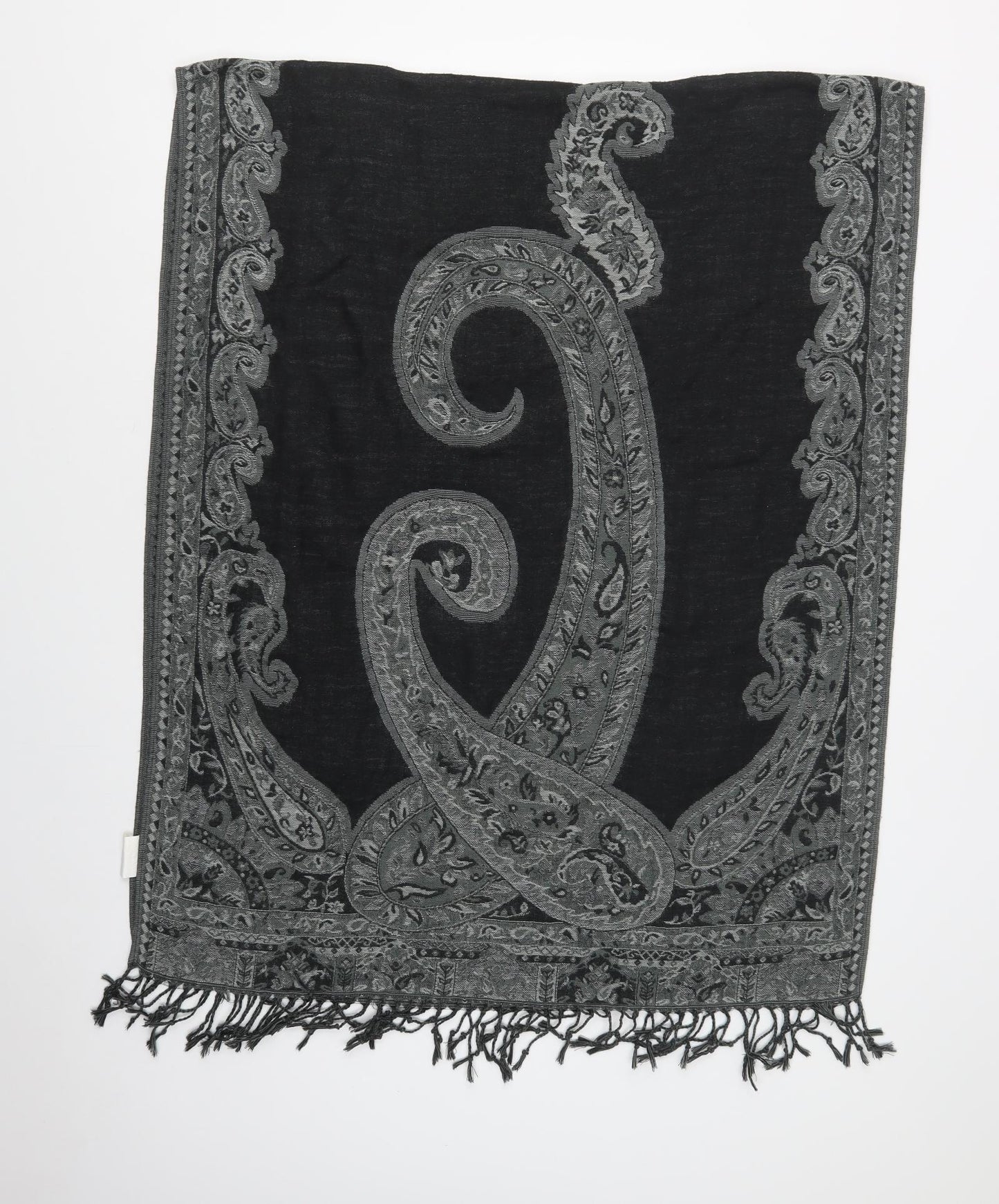 Primark Womens Grey Paisley Polyester  Shawl/Wrap