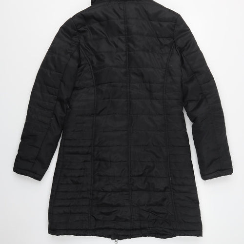 Bow Belle Womens Black   Quilted Coat Size 12  Zip
