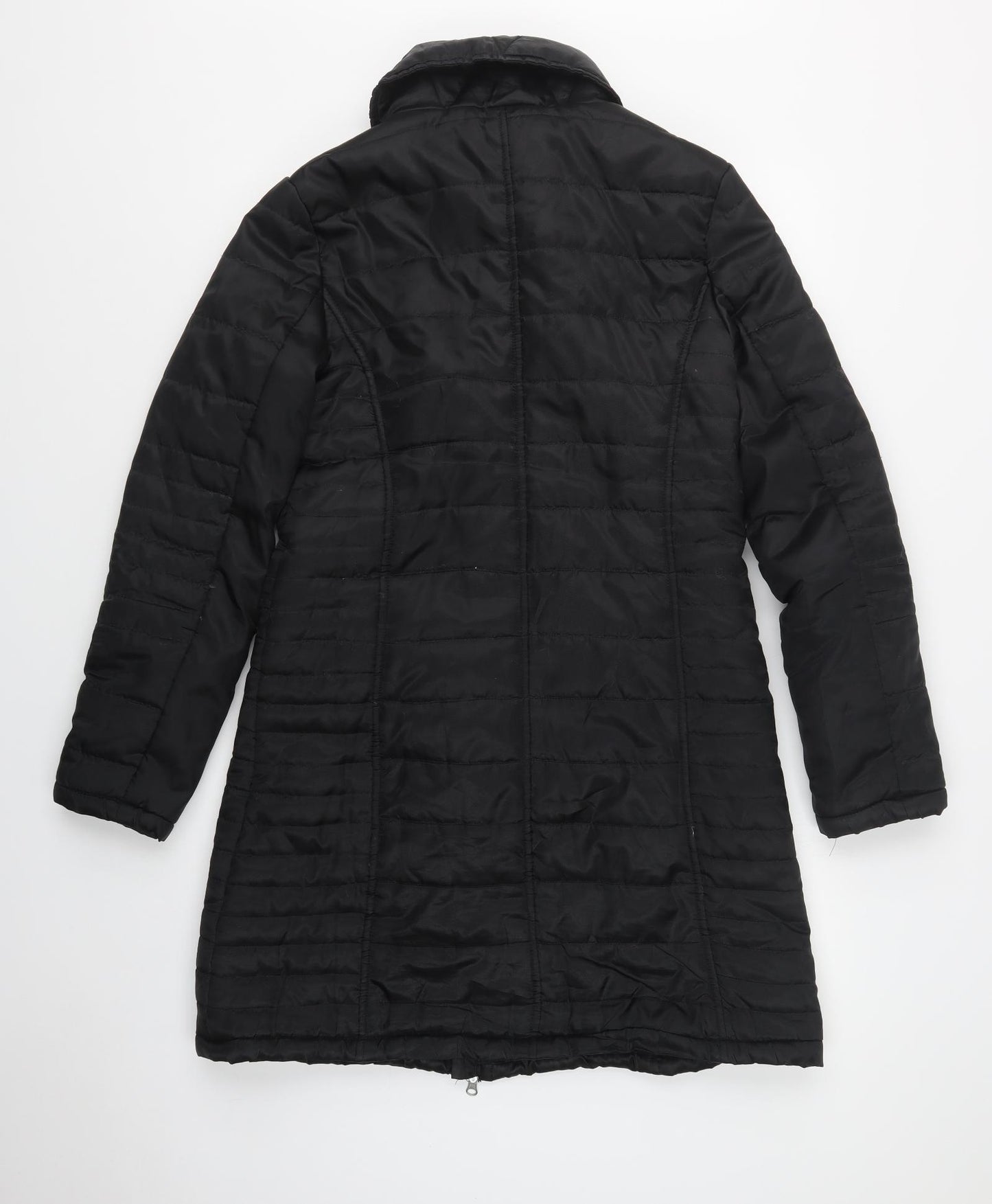 Bow Belle Womens Black   Quilted Coat Size 12  Zip