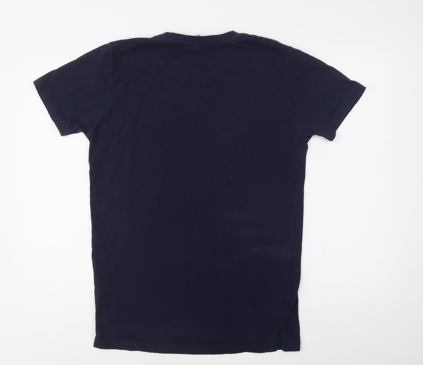 Forever Original Mens Blue  Cotton  T-Shirt Size M Crew Neck