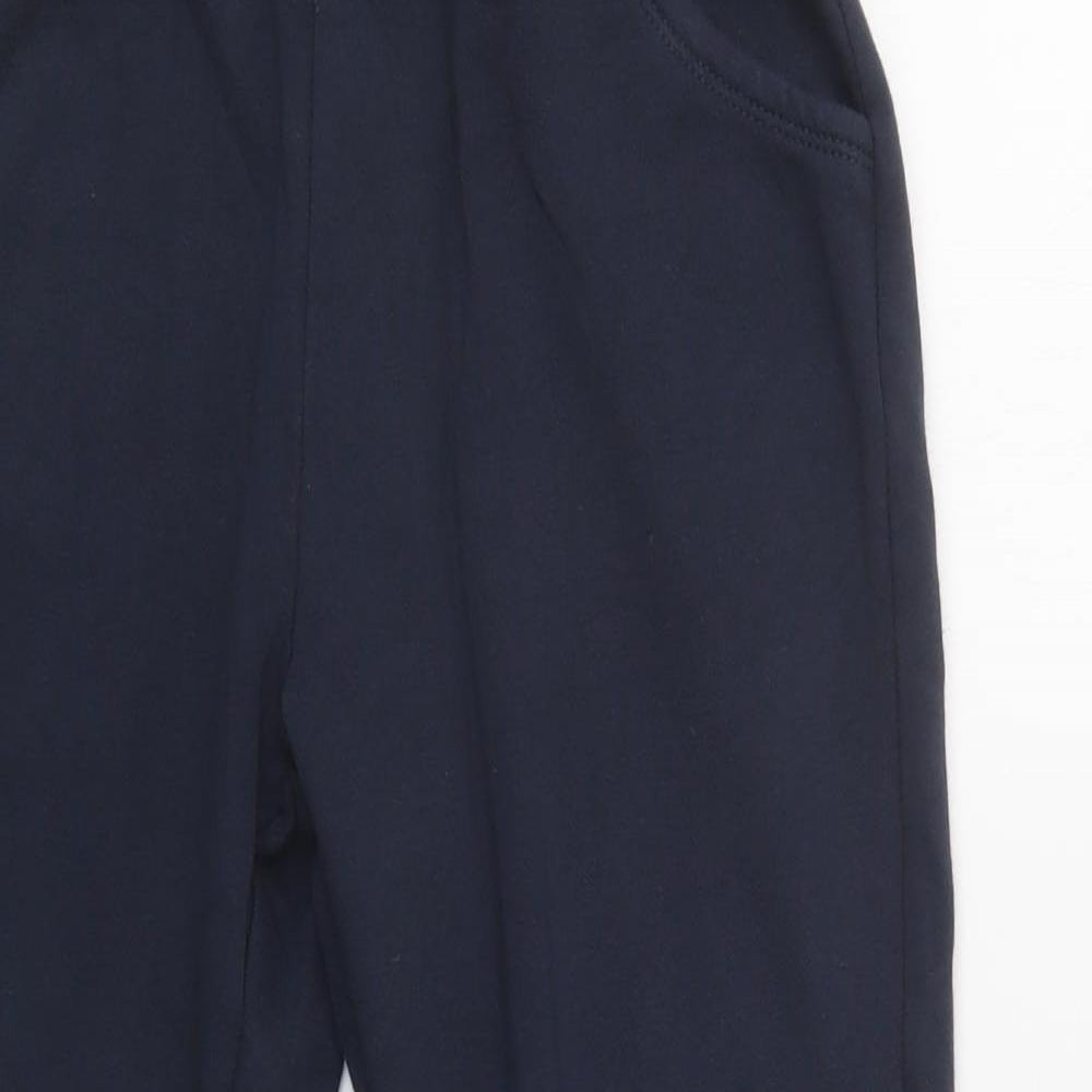 TU Boys Blue  Cotton Jogger Trousers Size 10 Years  Regular Drawstring - School Wear