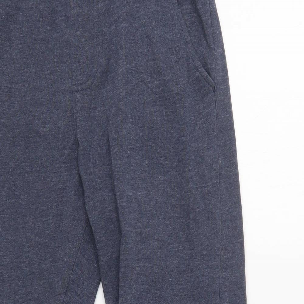 George Boys Blue  Cotton Jogger Trousers Size 9 Years  Regular Drawstring