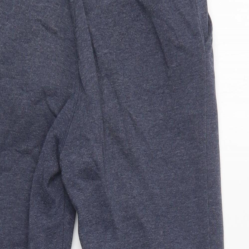George Boys Blue  Cotton Jogger Trousers Size 9 Years  Regular Drawstring