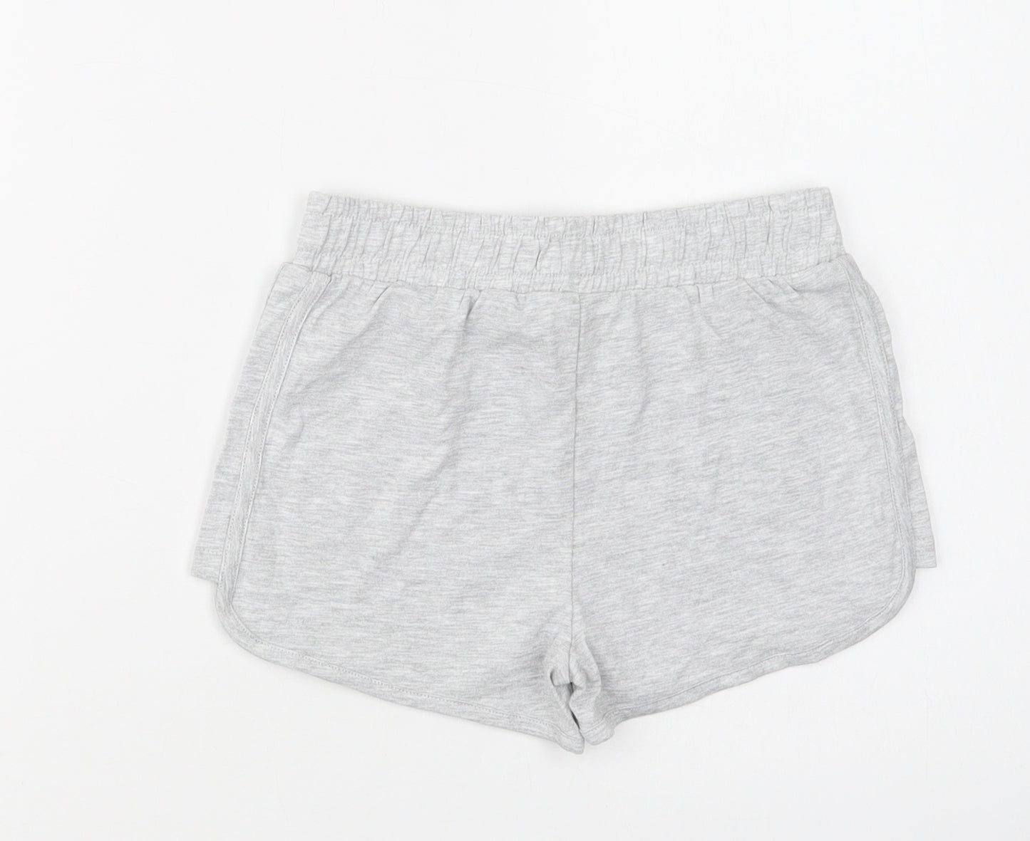 Dunnes Stores Girls Grey  Cotton Bermuda Shorts Size 7-8 Years  Regular Drawstring