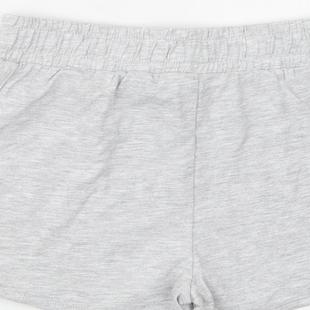 Dunnes Stores Girls Grey  Cotton Bermuda Shorts Size 7-8 Years  Regular Drawstring