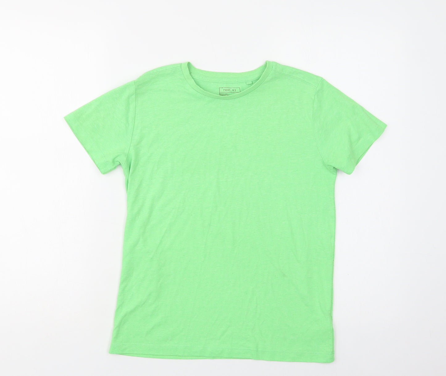 NEXT Boys Green  Cotton Basic T-Shirt Size 10 Years Crew Neck