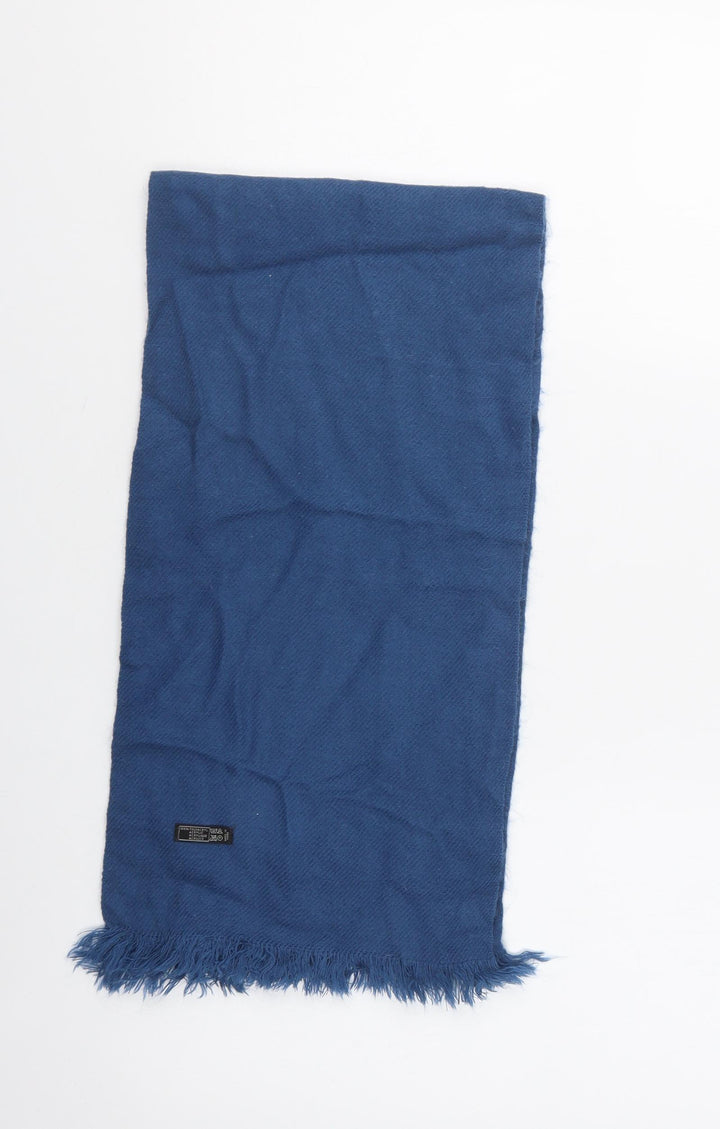 Preworn Mens Blue  Polyacrylate Fibre Scarf  One Size