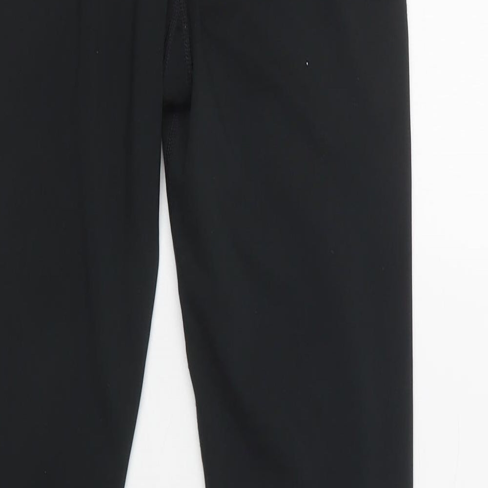 Nike Womens Black  Polyester Compression Leggings Size L L28 in Regular