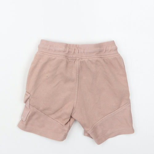 George Girls Pink  Cotton Cargo Shorts Size 5-6 Years  Regular Drawstring
