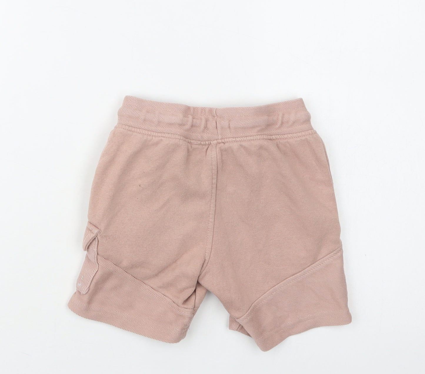 George Girls Pink  Cotton Cargo Shorts Size 5-6 Years  Regular Drawstring