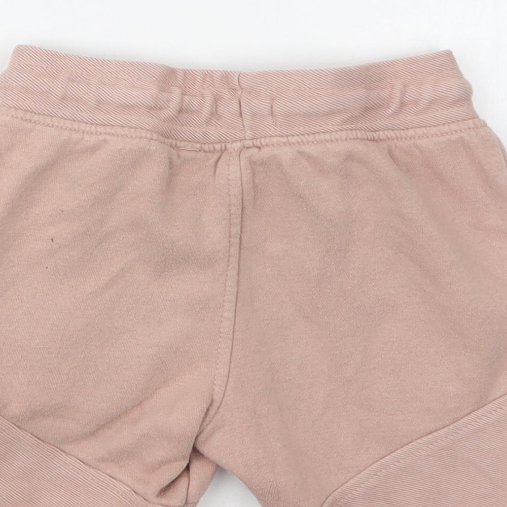 George Girls Pink  Cotton Cargo Shorts Size 5-6 Years  Regular Drawstring