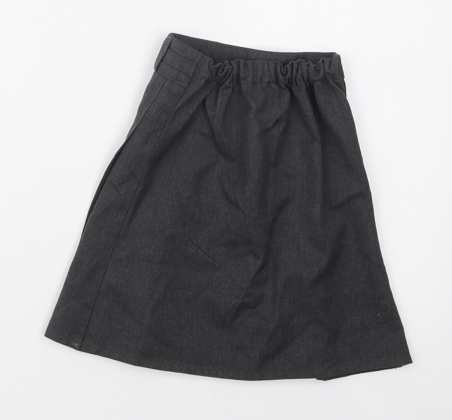 Dunnes Stores Girls Grey  Polyester Pleated Skirt Size 4 Years  Regular  - School Wear