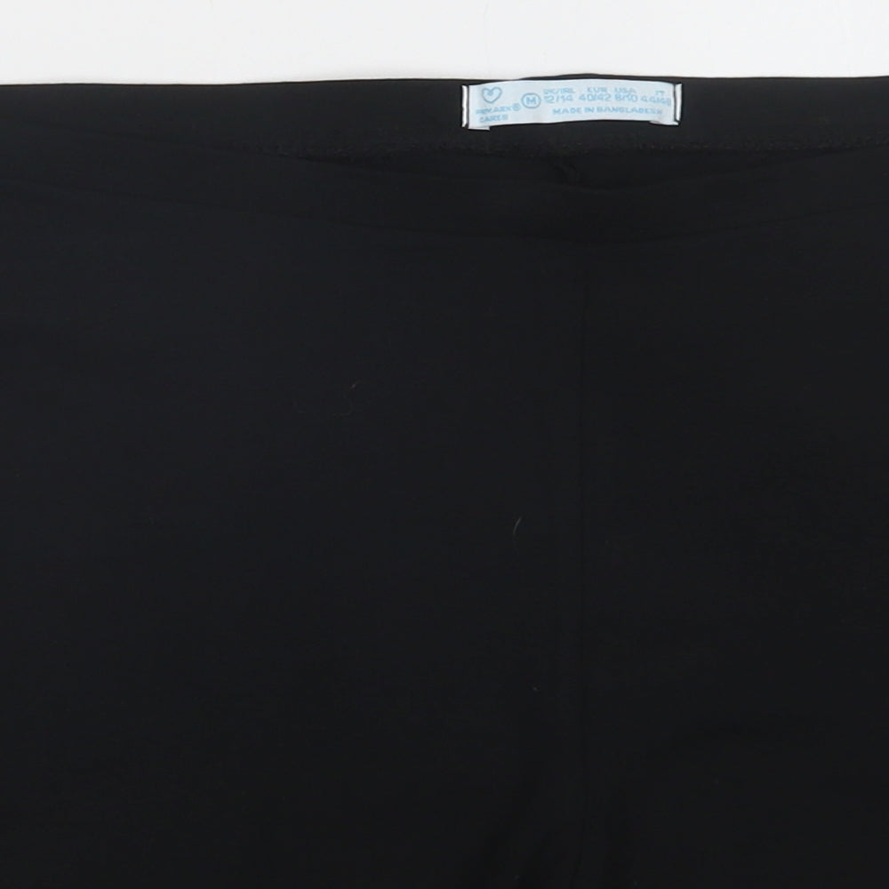 Primark Womens Black  Cotton Compression Shorts Size M L6 in Regular