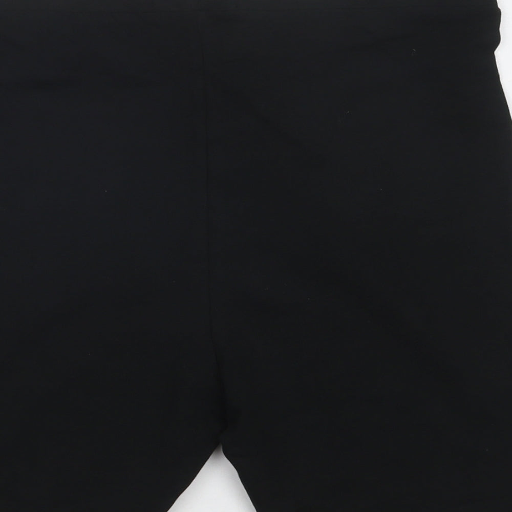 Primark Womens Black  Cotton Compression Shorts Size M L6 in Regular