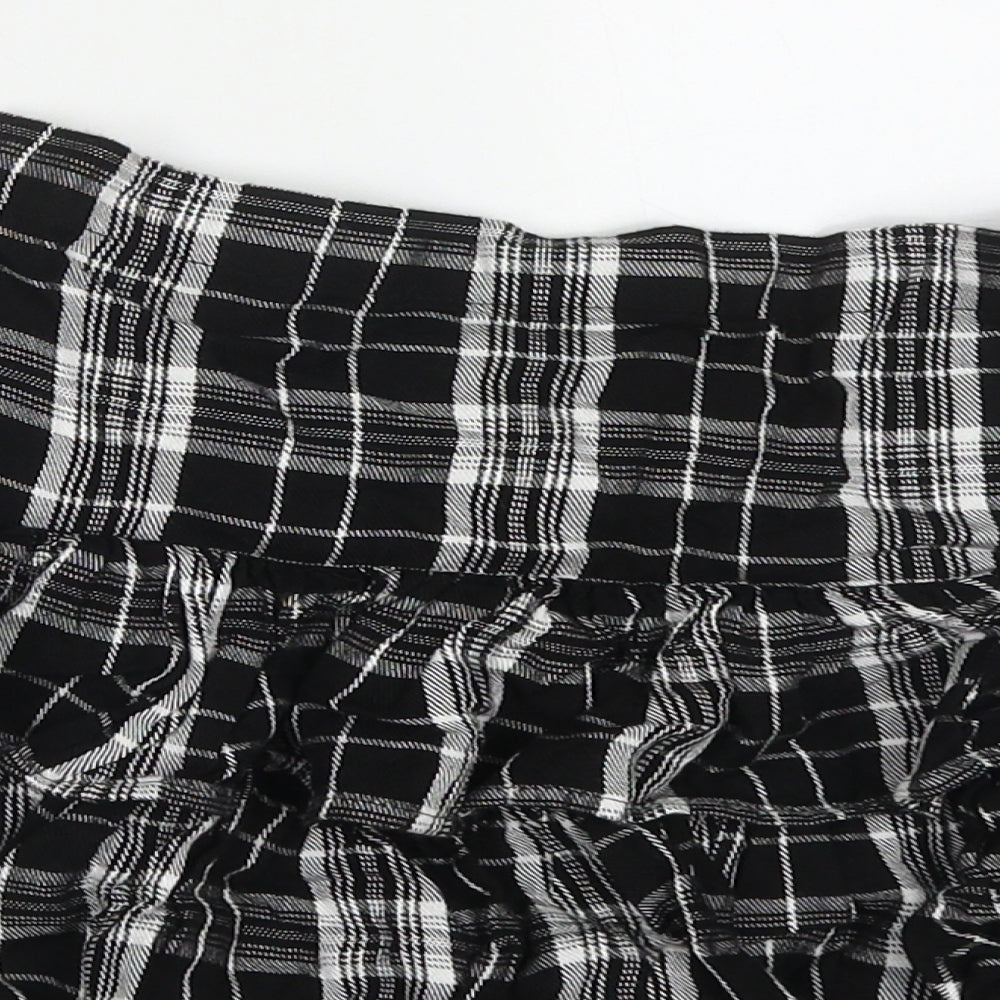 F&F Girls Grey Check Viscose Skater Skirt Size 11-12 Years  Regular