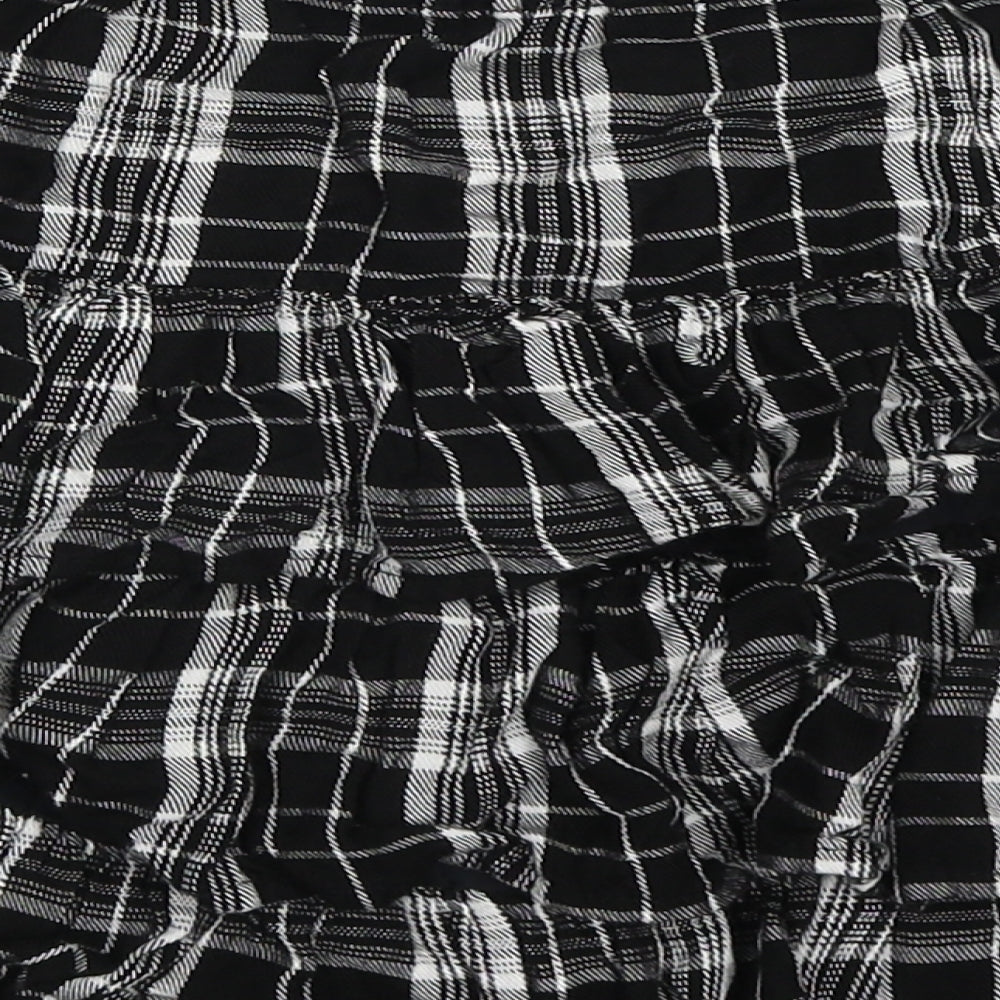 F&F Girls Grey Check Viscose Skater Skirt Size 11-12 Years  Regular