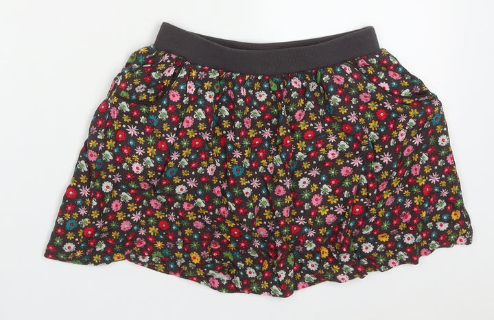 Boboli Girls Multicoloured Floral Viscose Skater Skirt Size 12 Years Regular