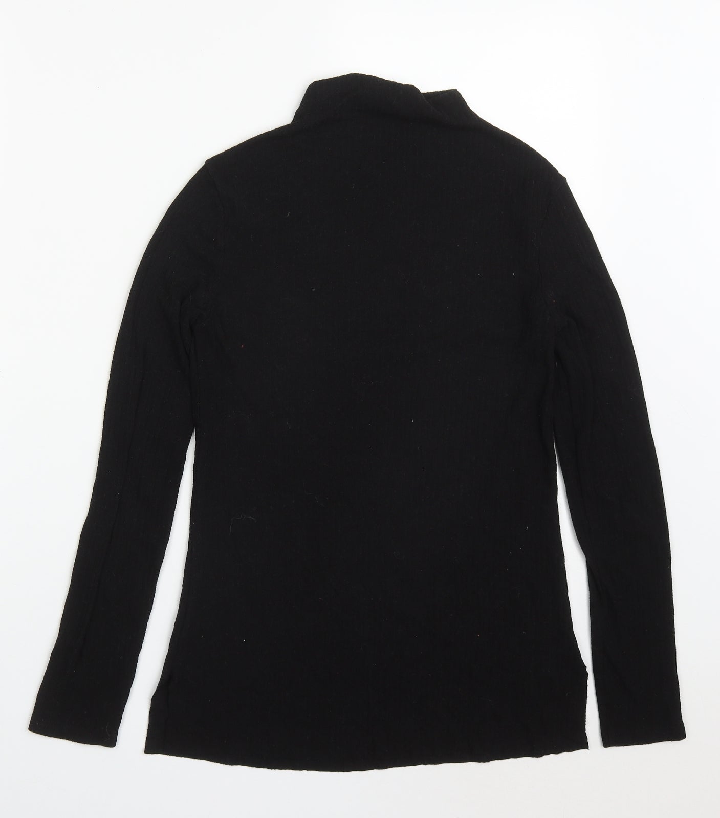 River Island Womens Black Round Neck  Viscose Pullover Jumper Size 10