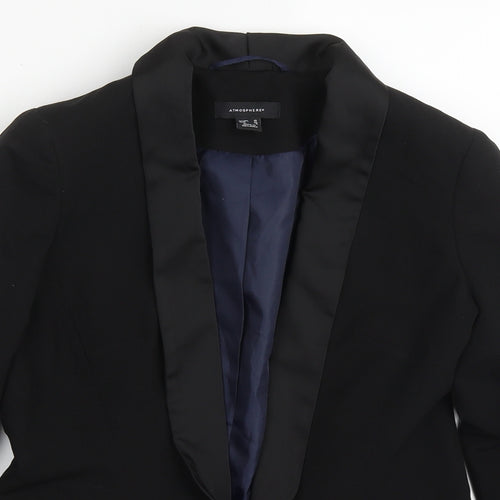 Atmosphere Womens Black  Polyester Jacket Suit Jacket Size 10