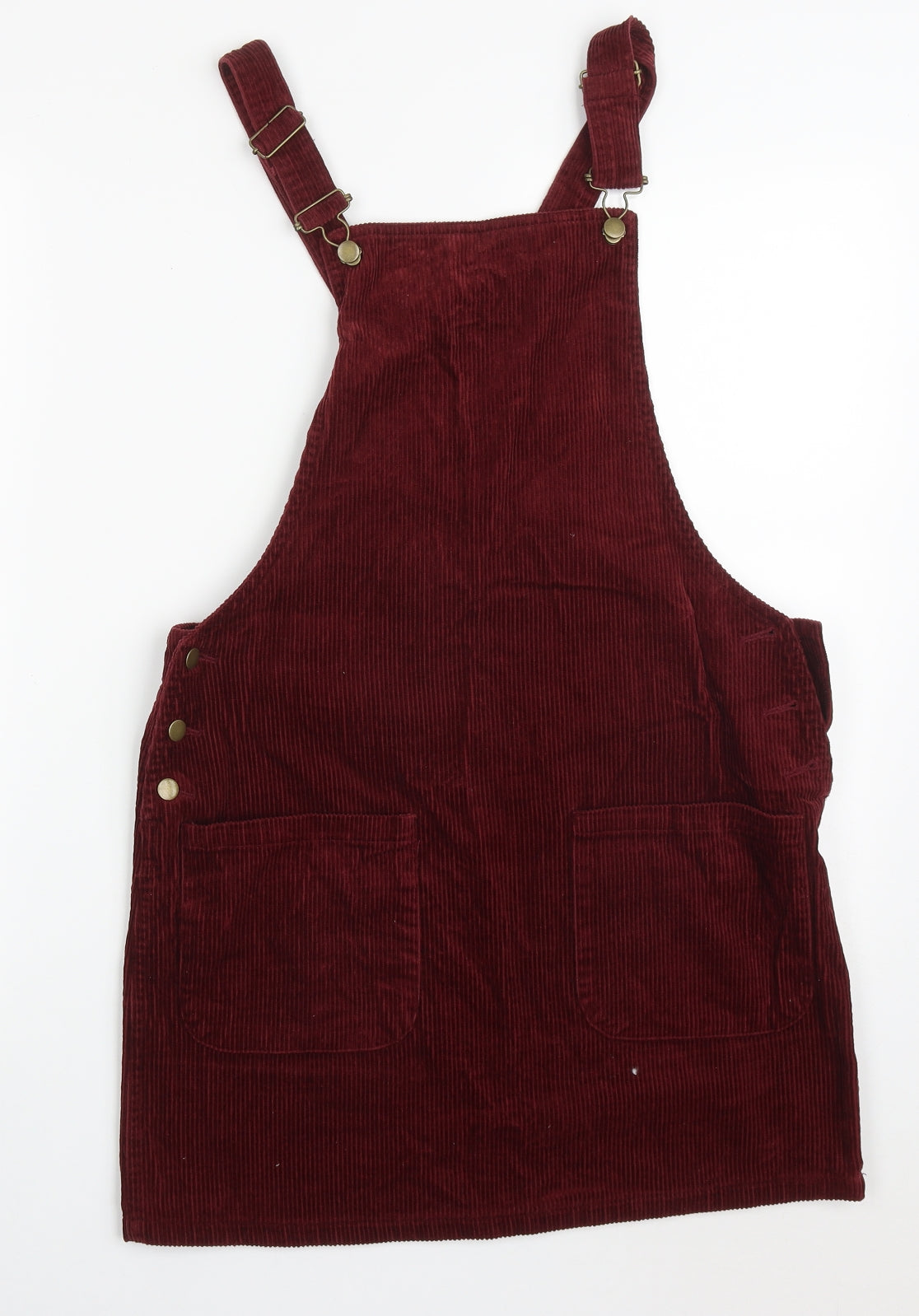 George Womens Red  Cotton Pencil Dress  Size 10  Square Neck Buckle