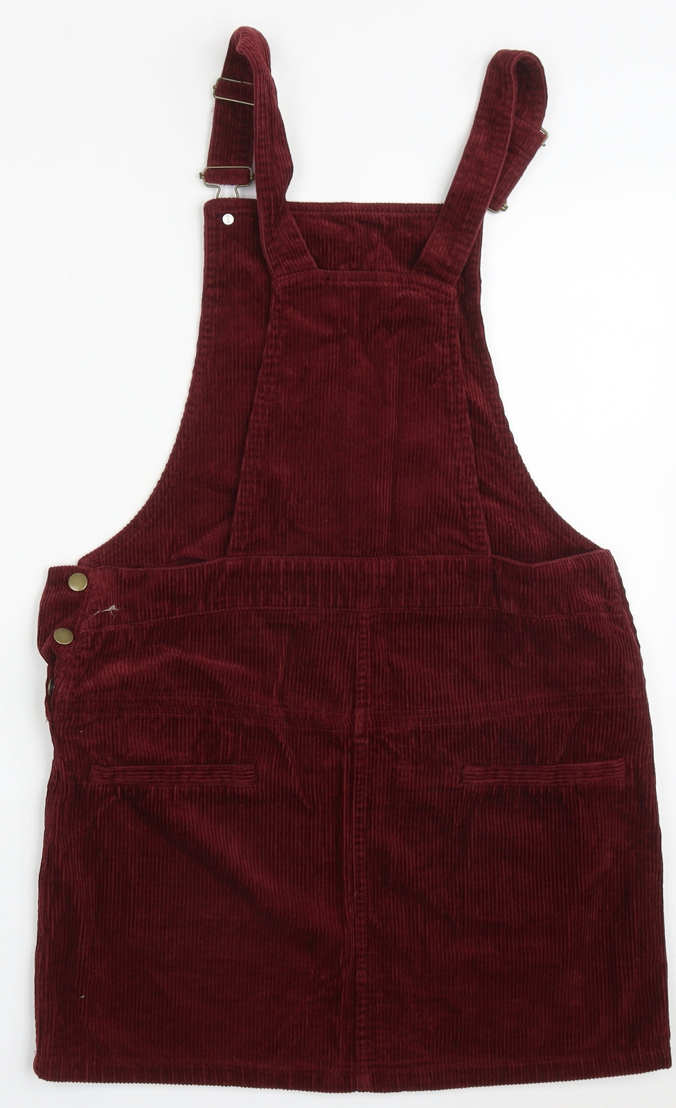 George Womens Red  Cotton Pencil Dress  Size 10  Square Neck Buckle