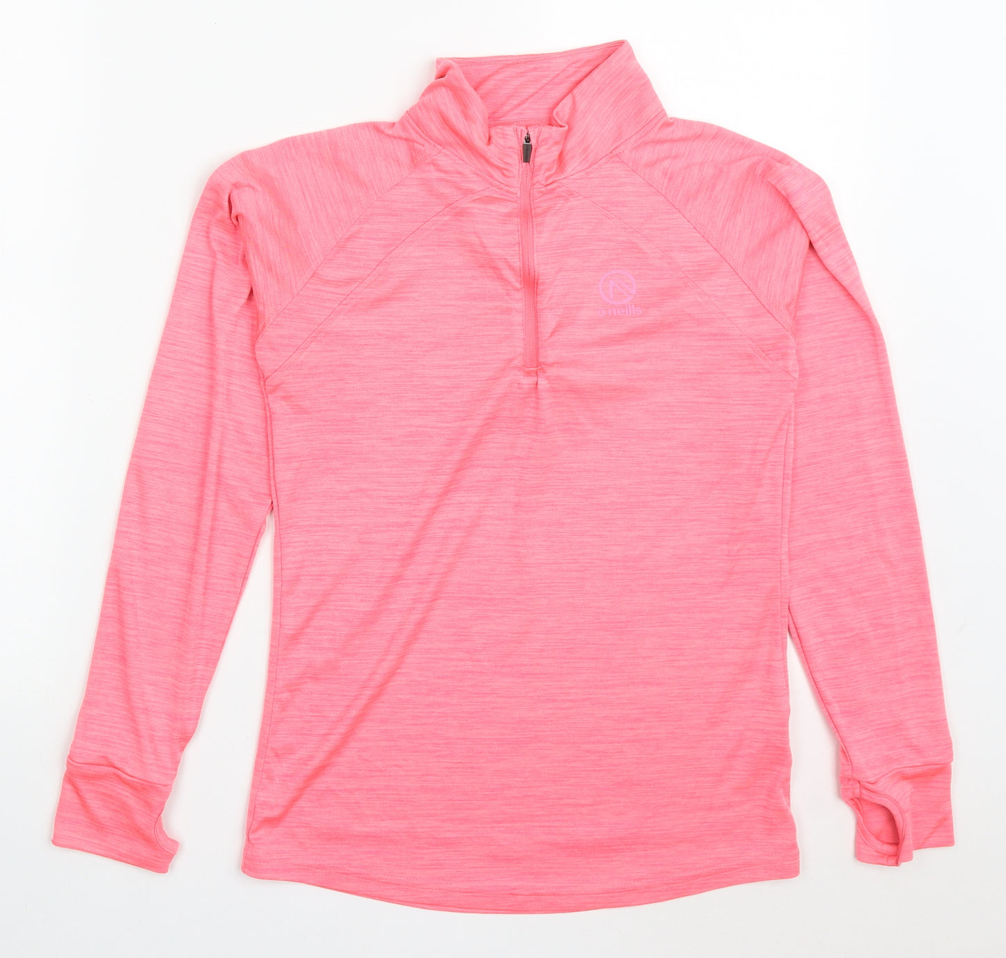 O'Neill Womens Pink  Polyester Pullover Sweatshirt Size 10  Zip