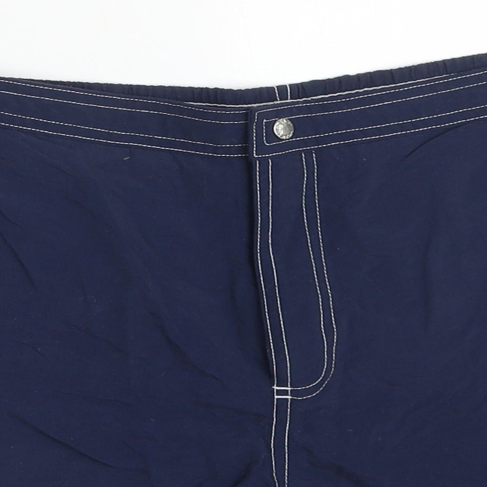 Beach House Womens Blue  Nylon Mom Shorts Size 12 L3 in Regular Button