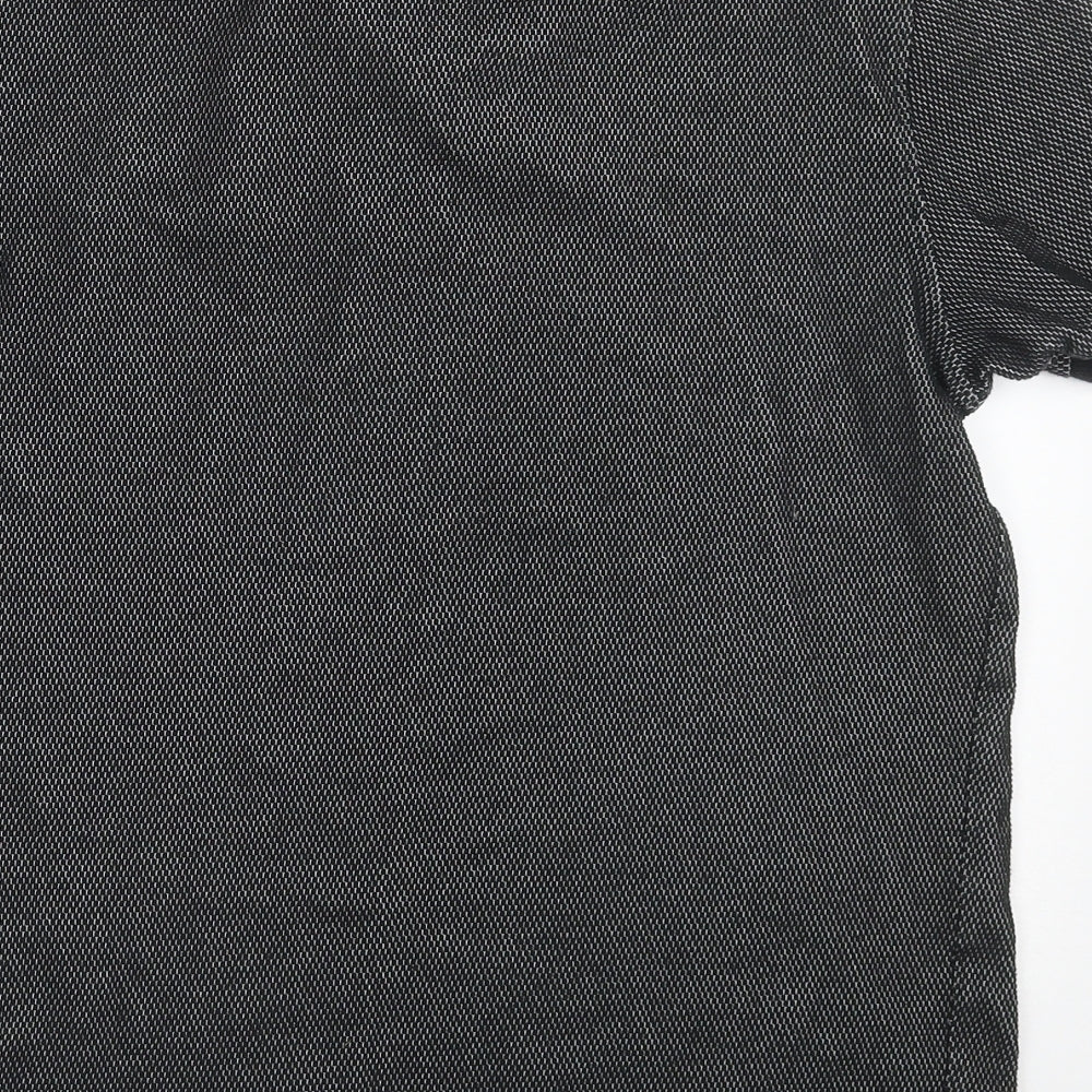 Primark Mens Grey  Cotton  Polo Size M Collared Pullover
