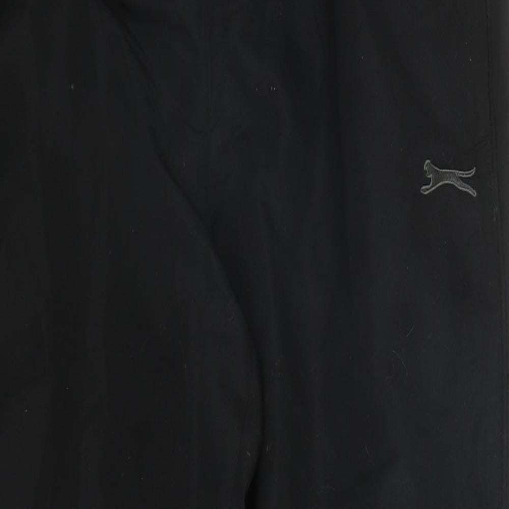 Slazenger Mens Black  Polyester Trousers  Size L L29 in Regular