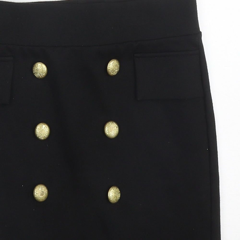 Miss Selfridge Womens Beige  Viscose Mini Skirt Size 8