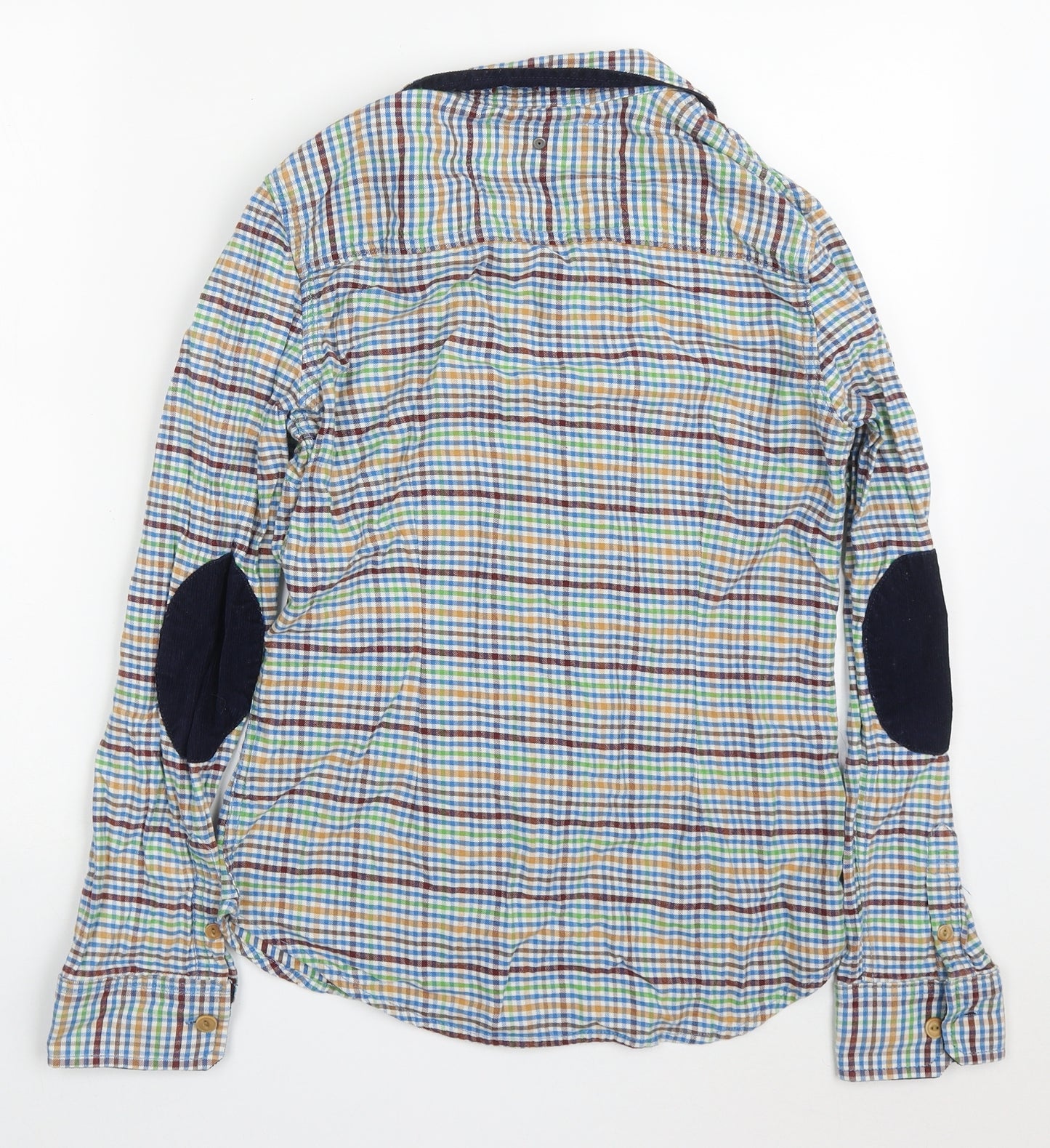 Superdry Womens Multicoloured Check Cotton Basic Button-Up Size M Collared