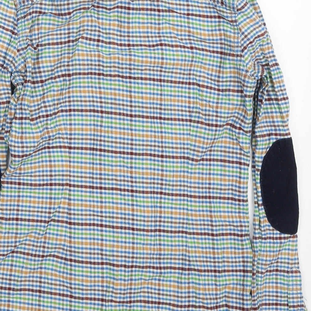 Superdry Womens Multicoloured Check Cotton Basic Button-Up Size M Collared
