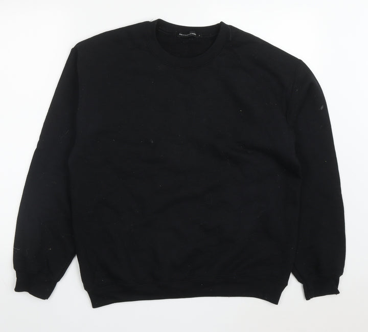 PRETTYLITTLETHING Womens Black  Cotton Pullover Sweatshirt Size S  Pullover - Los Angeles Calabasas