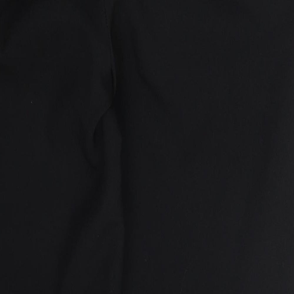 Primark Womens Black  Polyester Trousers  Size 8 L24 in Regular Hook & Eye