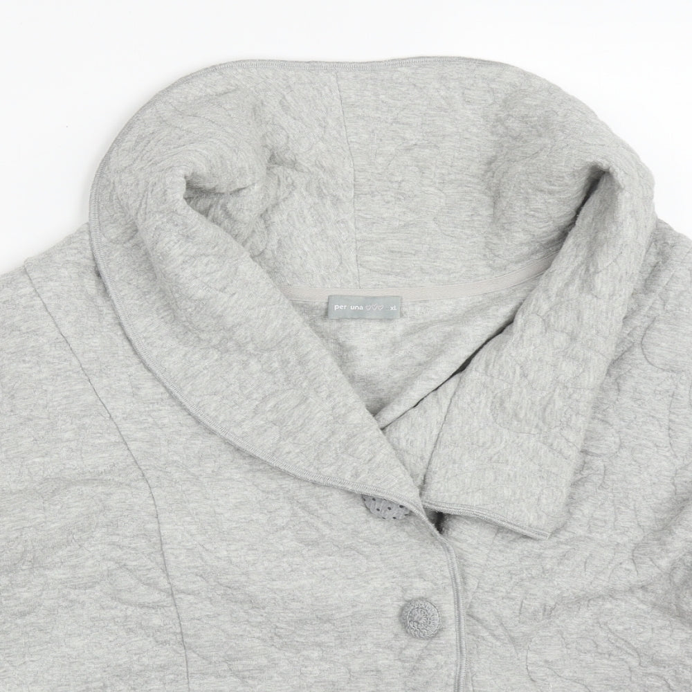 Per Una Womens Grey   Jacket  Size XL  Button