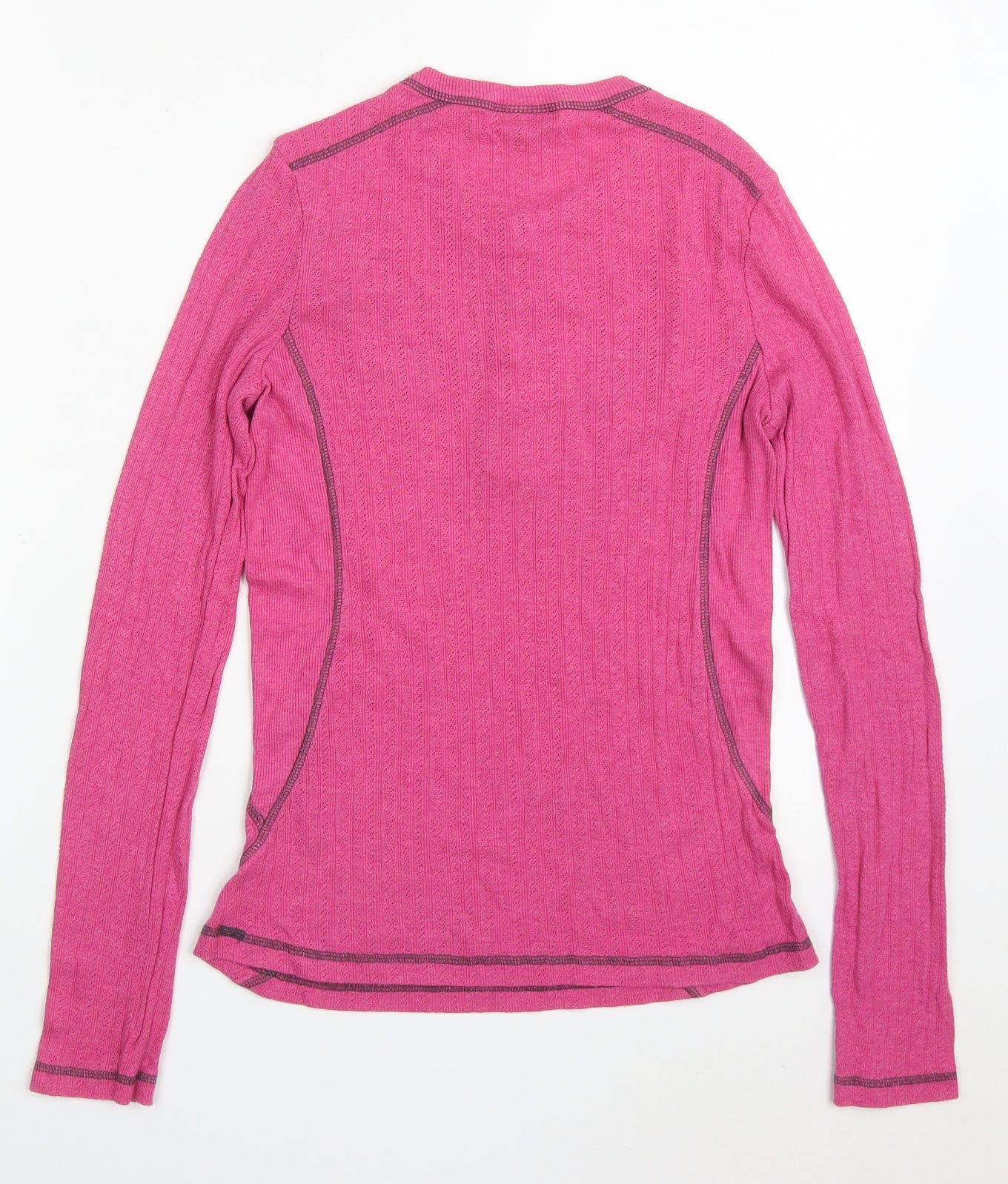 Topshop Womens Pink Solid Cotton Top Pyjama Top Size 12